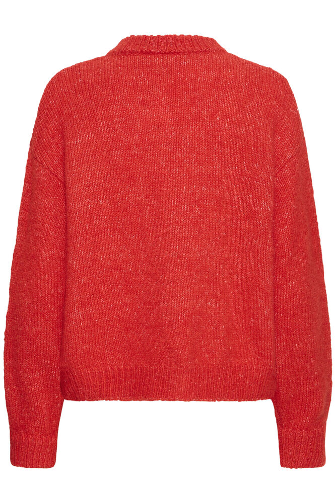 POINSETTIA RED CARDIGAN