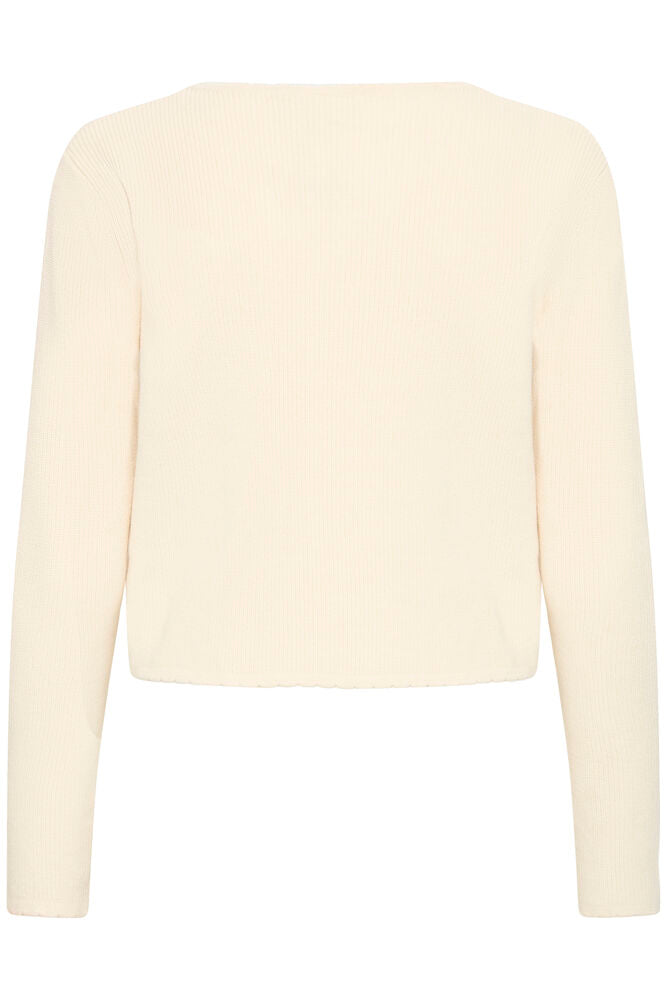 CREAM FINE KNIT CARDIGAN