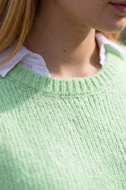ASPIG ALPACA BLEND KNITTED TANK - Light Sage