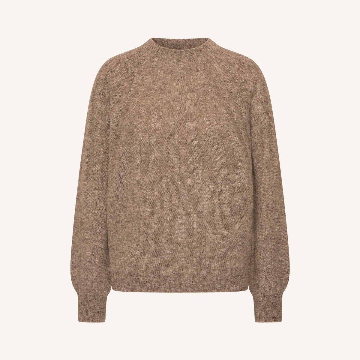 ZOE ALPACA BLEND JUMPER - Biscuit Melee