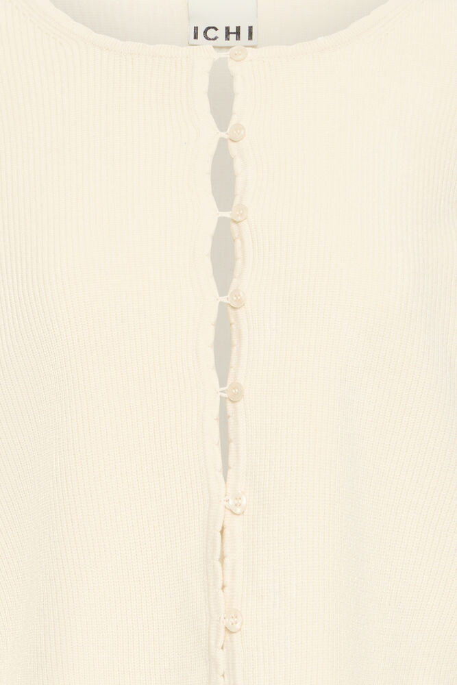 CREAM FINE KNIT CARDIGAN