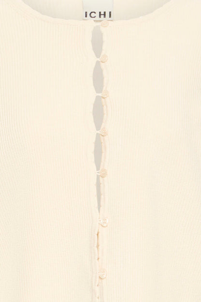 CREAM FINE KNIT CARDIGAN