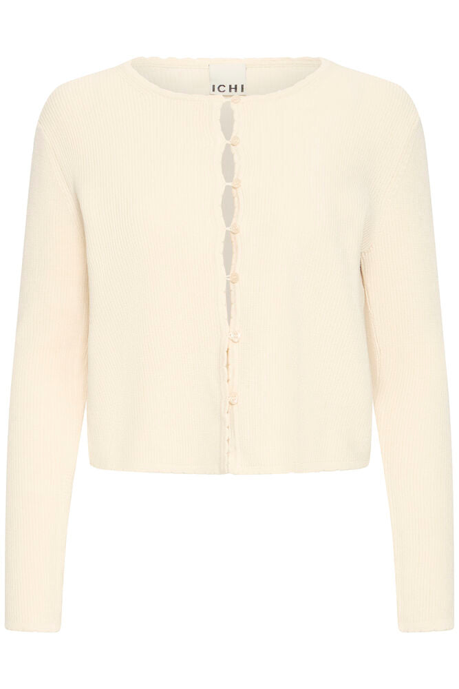 CREAM FINE KNIT CARDIGAN