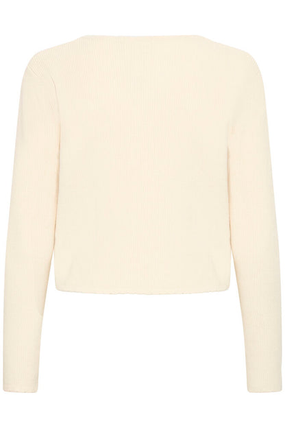 CREAM FINE KNIT CARDIGAN