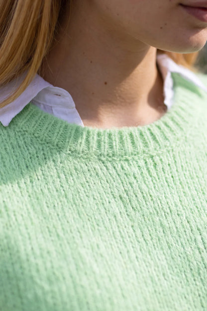 ASPIG ALPACA BLEND KNITTED TANK - Light Sage