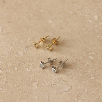 Gold Micro Star Studs