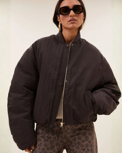 BODIE BOMBER JACKET - Espresso