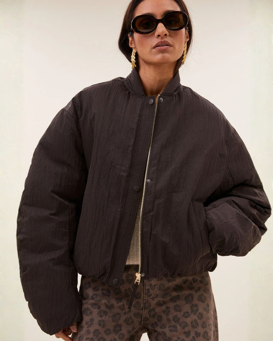 BODIE BOMBER JACKET - Espresso