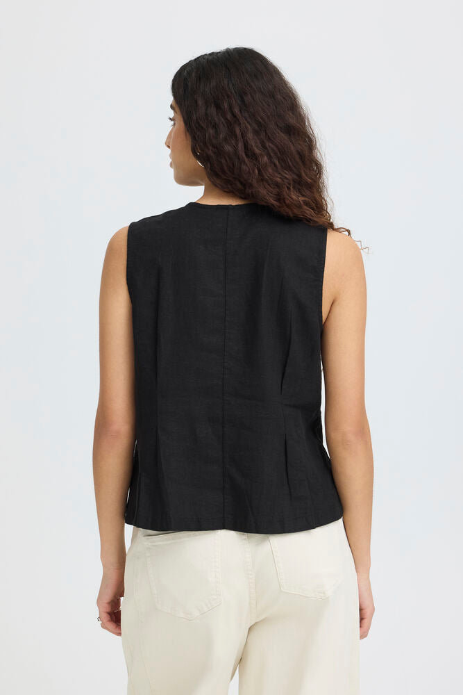 LINEN BLEND TOP