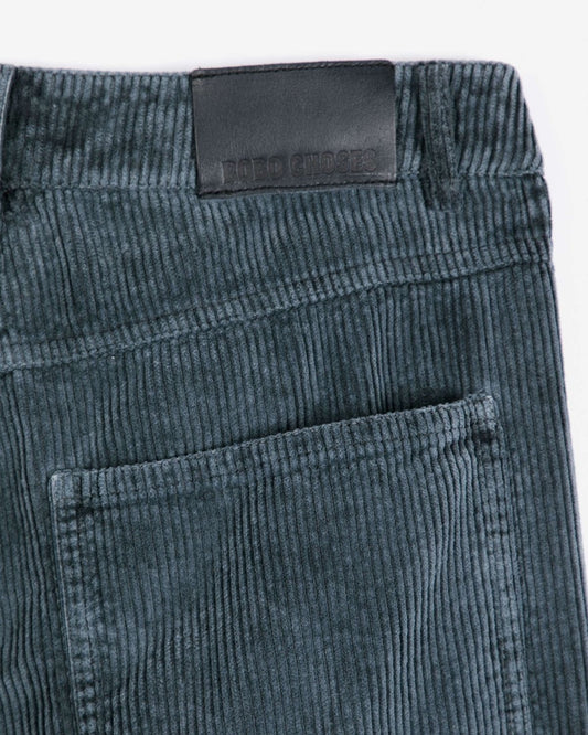CORDUROY BARREL TROUSERS - Dark Grey