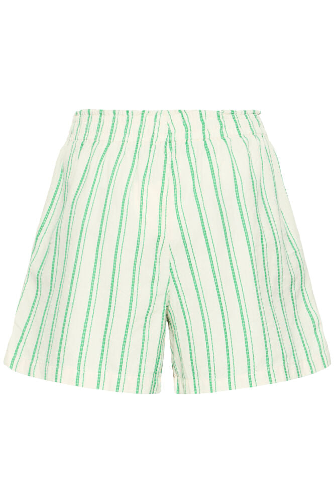 GREEN STRIPED SHORTS
