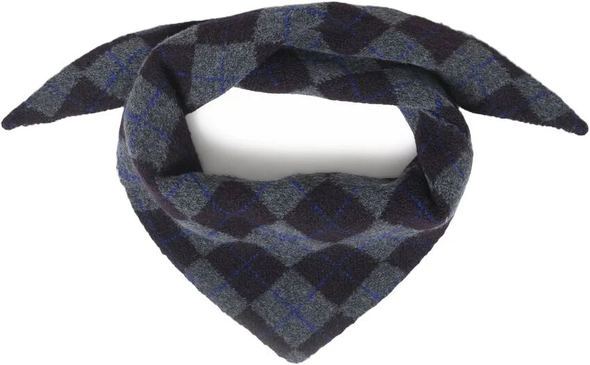 AGYLE TRIANGLE SCARF - Blue & Grey