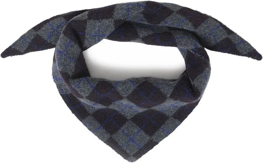 AGYLE TRIANGLE SCARF - Blue & Grey