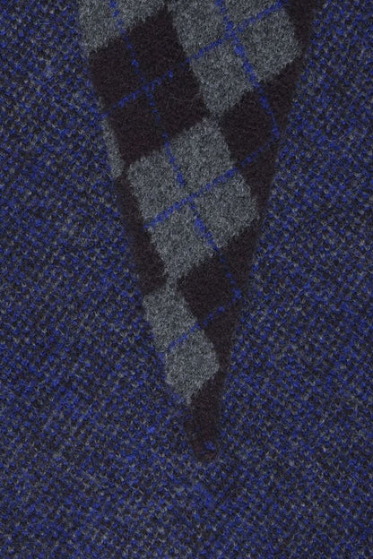 AGYLE TRIANGLE SCARF - Blue & Grey