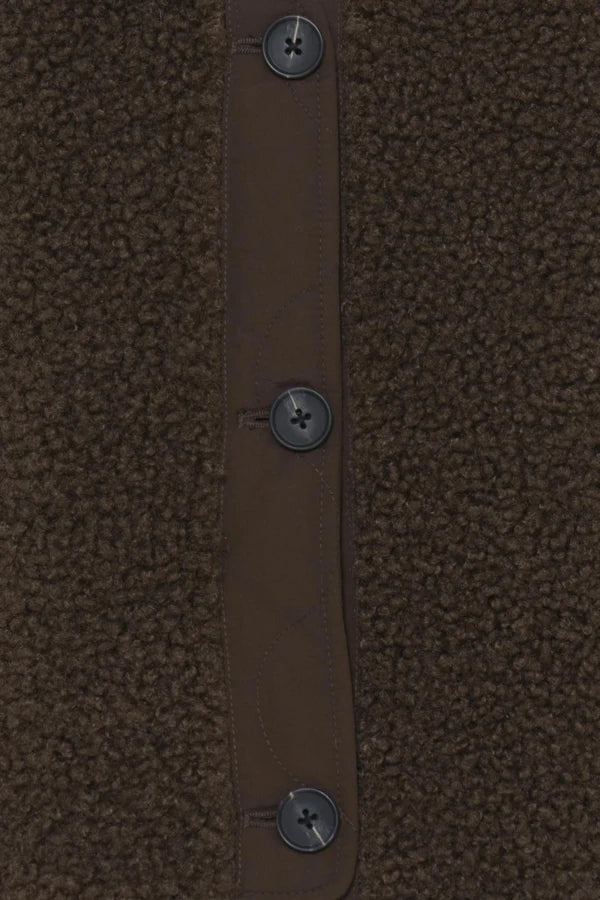FLEECE VEST -Coffee Bean Brown