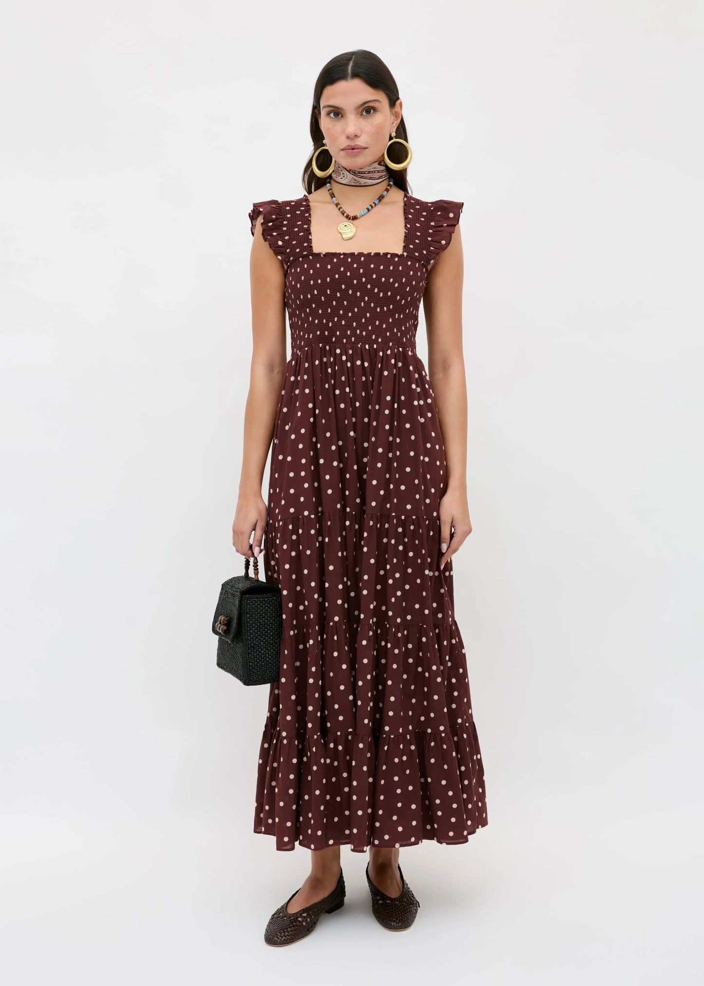 KENDALL DRESS - Layla Dot Brown