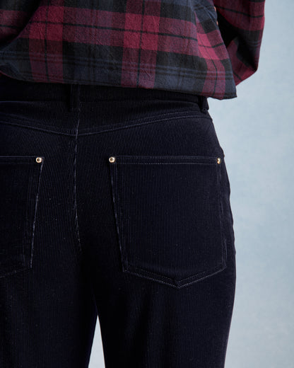 ERNESTINE SHIRT - BURGUNDY & NAVY