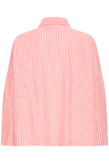 PINK STRIPE COTTON SHIRT