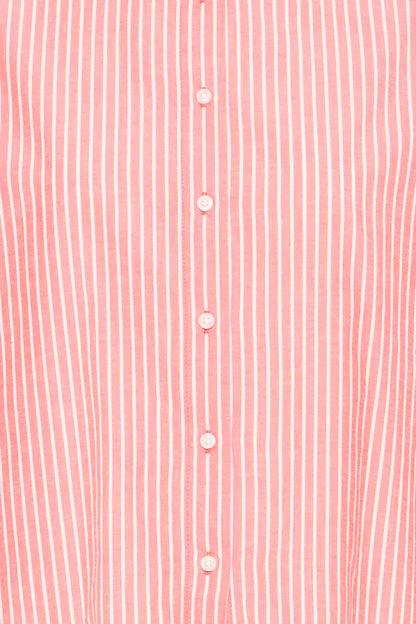 PINK STRIPE COTTON SHIRT