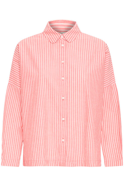 PINK STRIPE COTTON SHIRT