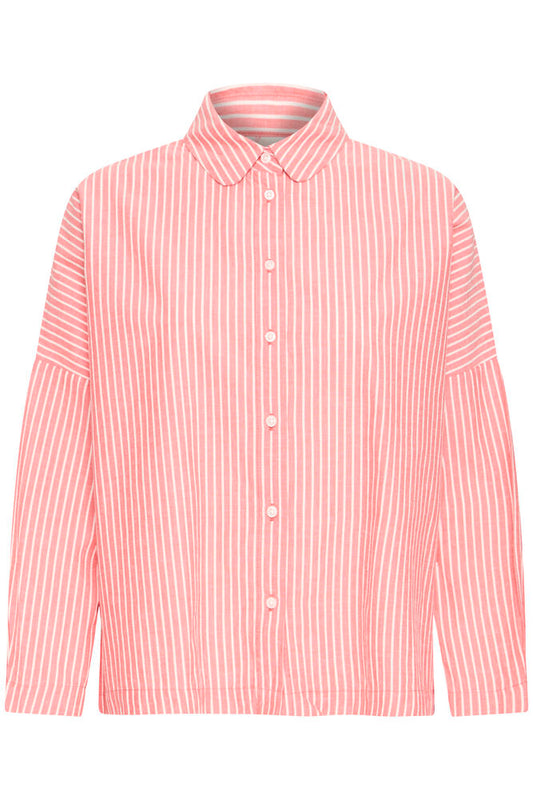 PINK STRIPE COTTON SHIRT