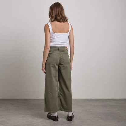 AISHA JEANS - Khaki Green