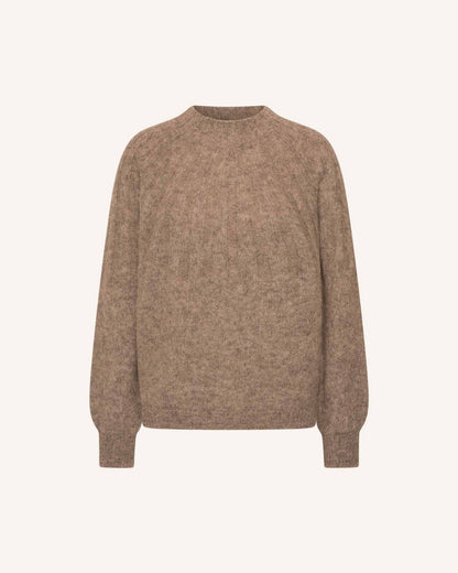 ZOE ALPACA BLEND JUMPER - Biscuit Melee