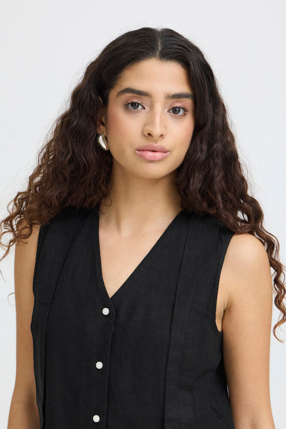 LINEN BLEND TOP