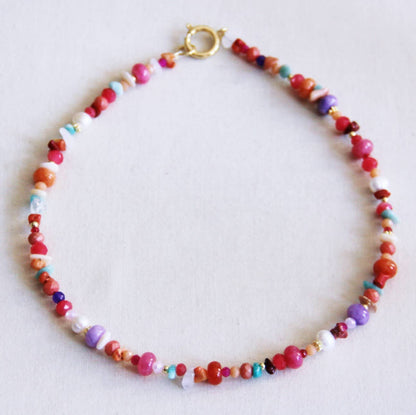 Bazou Mixed Bead Necklace – Multi