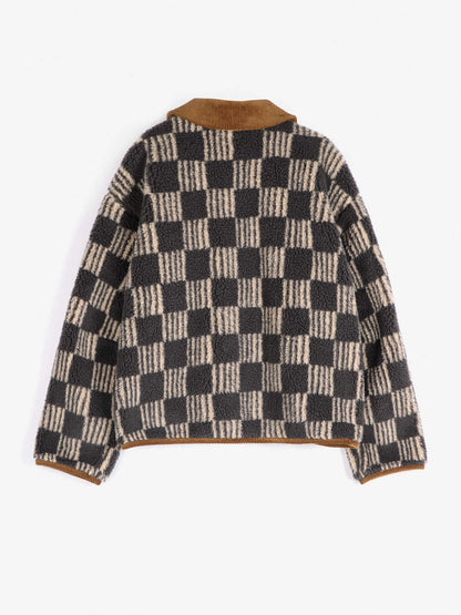 BOBO CHOSES Almost Moiré All Over Sherpa Jacket