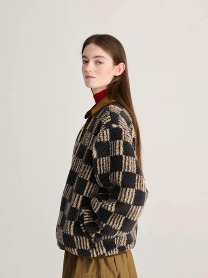 BOBO CHOSES Almost Moiré All Over Sherpa Jacket
