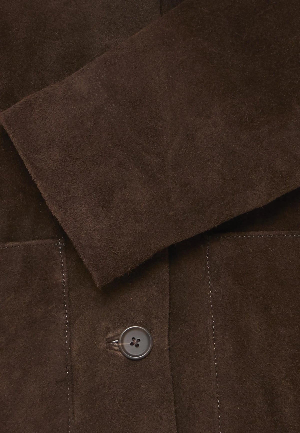 CHOCOLATE SUEDE JACKET