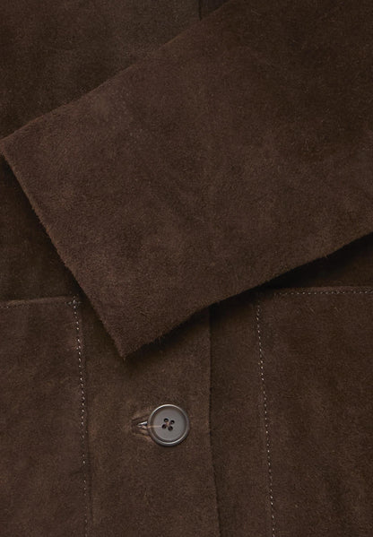 CHOCOLATE SUEDE JACKET