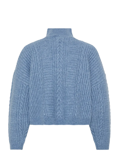 ICHI TURTLENECK KNIT - Allure Blue