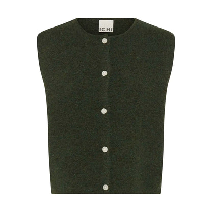 SLEEVLESS KNIT - Dark Green