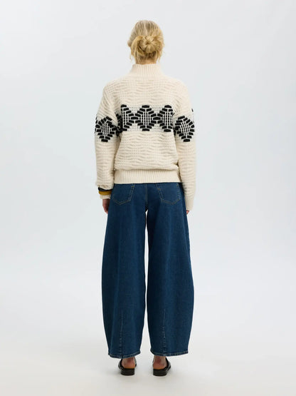 SELECTED KNIT HIGH NECK