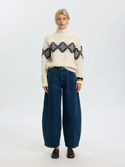 SELECTED KNIT HIGH NECK