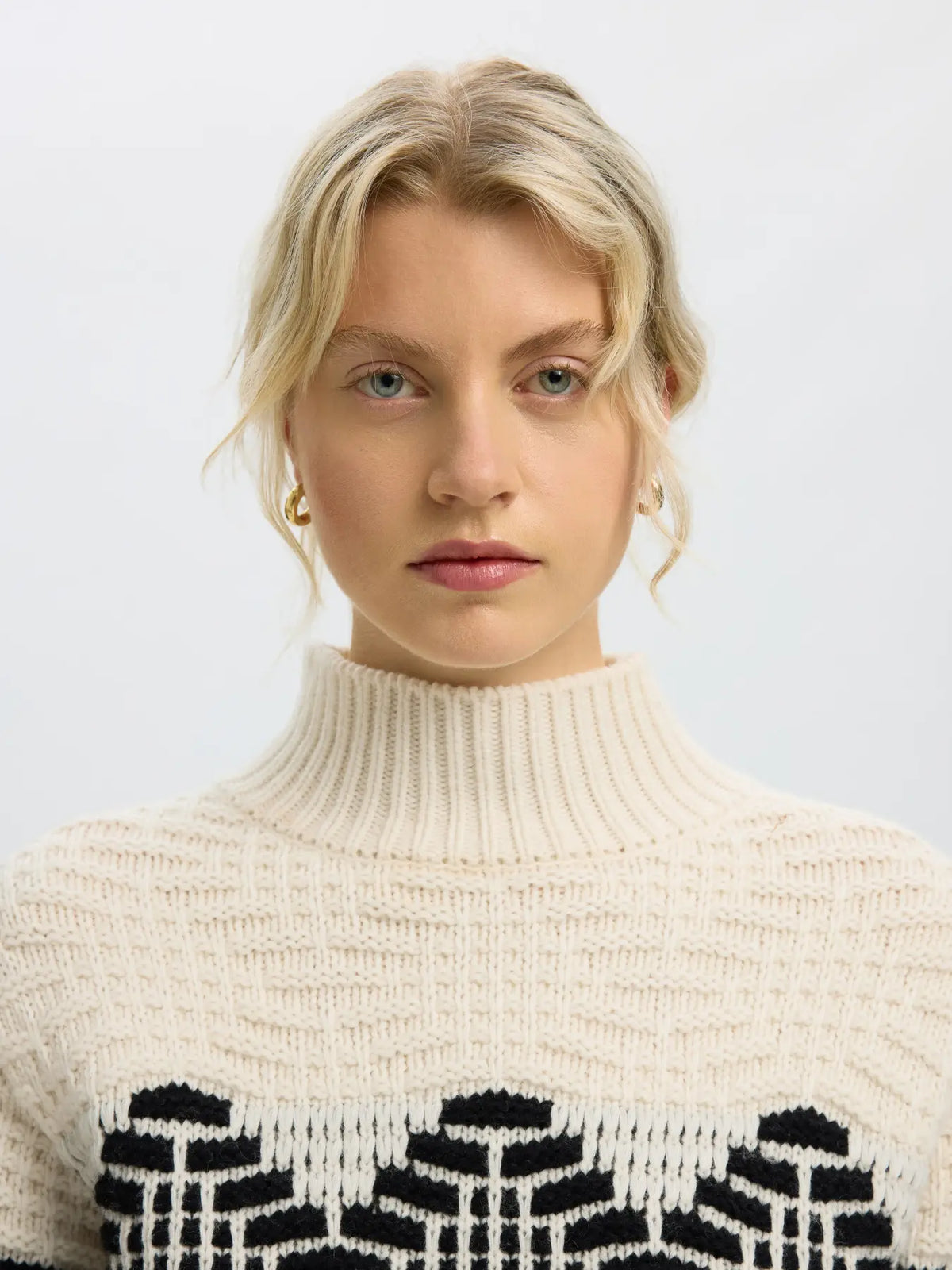 SELECTED KNIT HIGH NECK