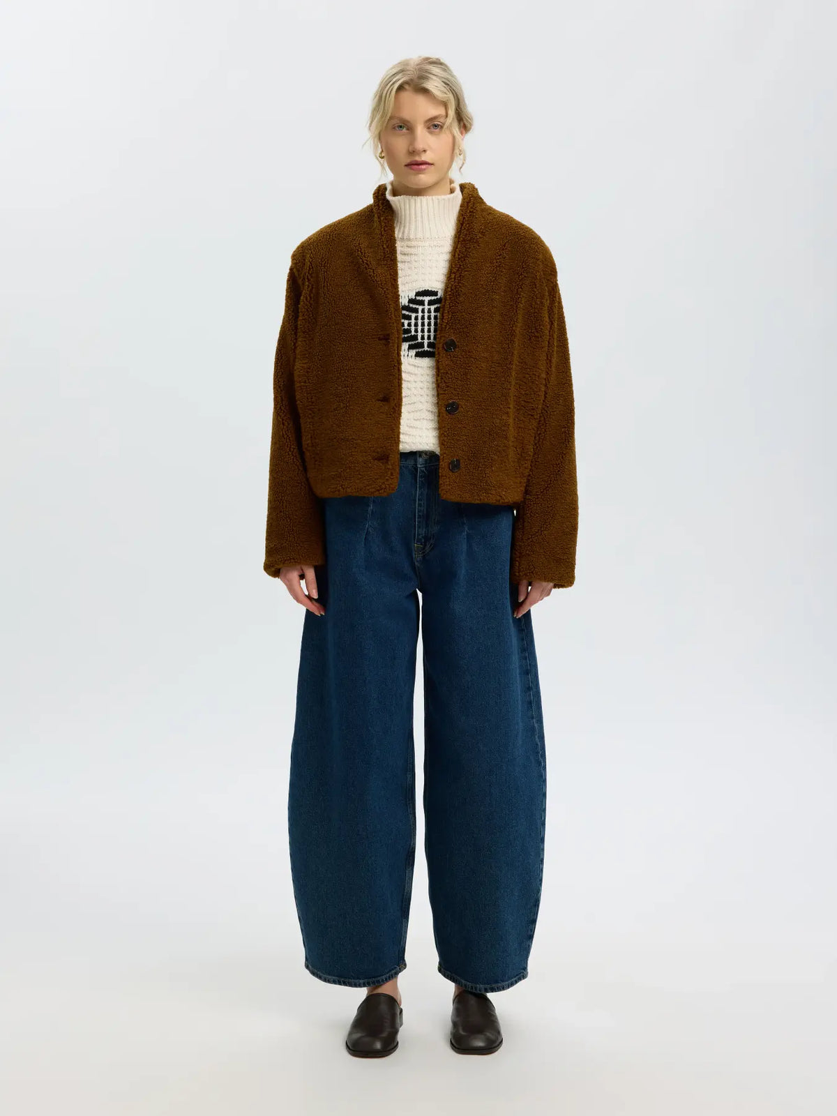 SELECTED KNIT HIGH NECK