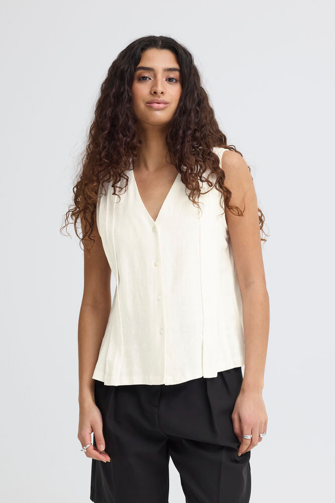 LINEN BLEND TOP