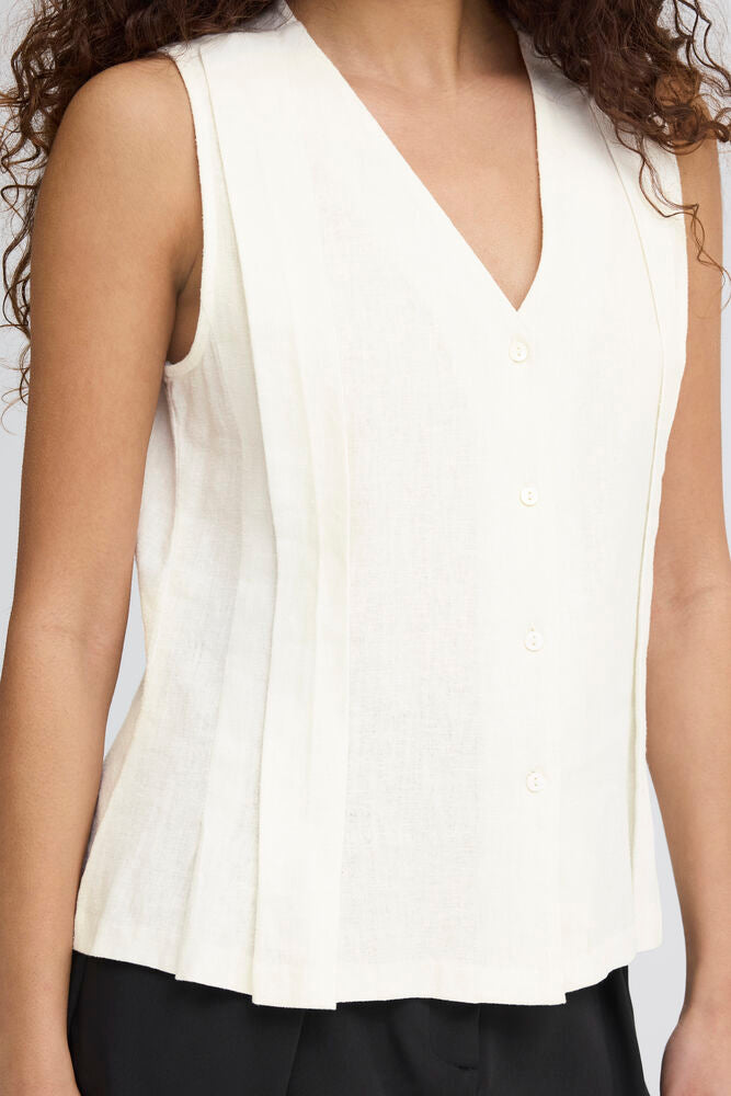 LINEN BLEND TOP