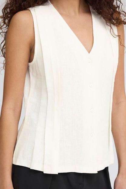 LINEN BLEND TOP